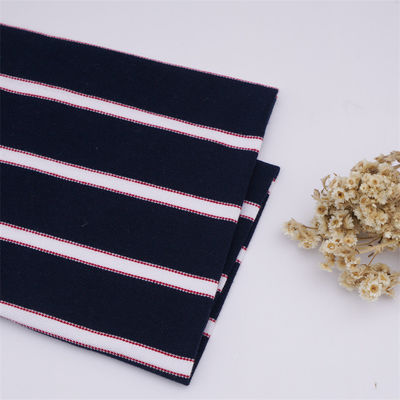 Breathable Durable Elastic And Strong Durable Striped Knit Fabric For T-Shirt