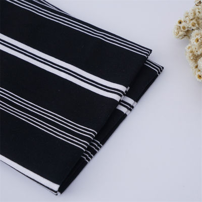 Breathable, Skin-Friendly And Natural Soft Not Easy To Deform Striped Knit Fabric For T-Shirt