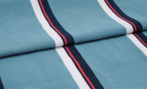 Refreshing, Breathable And Healthy Natural Striped Knit Fabric For Casual Wear