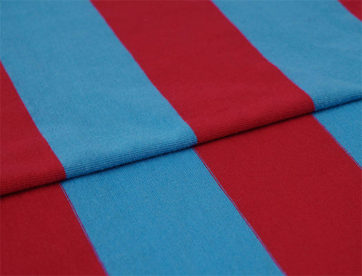 Healthy And Breathable Wear-Resistant And Natural Striped Knit Fabric For Polo Shirt