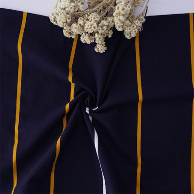 Pure Cotton Breathable And Skin-Friendly Striped Knit Fabric For Casual