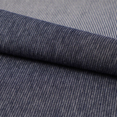 Wear-Resistant And Sweat-Absorbent And Breathable Striped Knit Fabric For Casual Wear