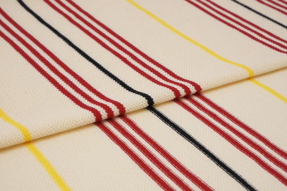 Textured Breathable, Healthy And Durble Striped Knit Fabric For T-Shirt