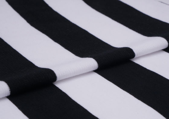 Skin-Friendly, Comfortable And Smooth Striped Knit Fabric For Casual Wear