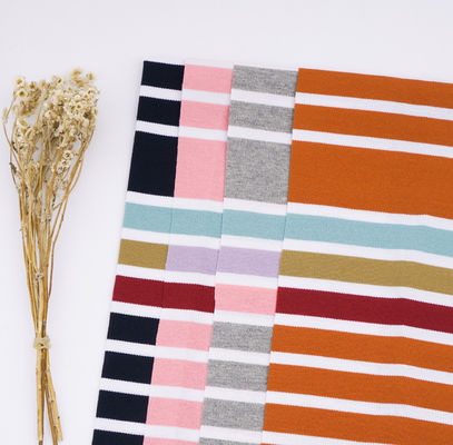 Good price Healthy Comfortable And Breathable Striped Knit Fabric For T-Shirt online