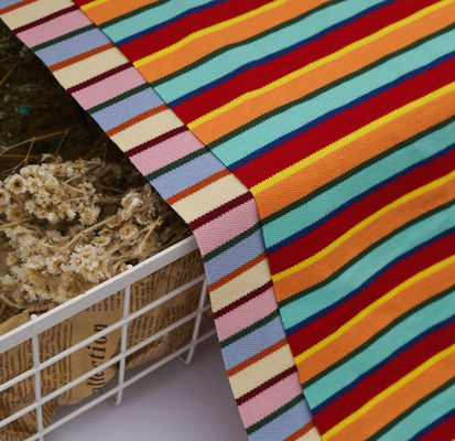 Good price Breathable And Comfortable Elastic Striped Knit Fabric For Leisure Wear online