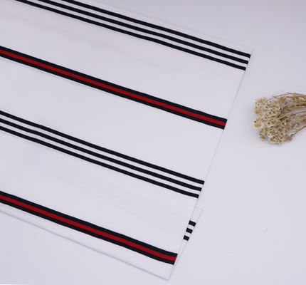 Healthy And Breathable And Comfortable Striped Knit Fabric For T-Shirt