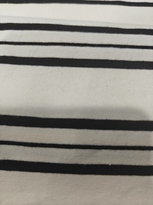 Good price Striped Knit Fabric 95% Cotton 5% Spandex for Casual Wear online