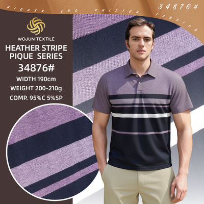 Good price Breathable And Dureble And Clear Good Quality Textured Cotton Pique Fabric For Polo Shirt online