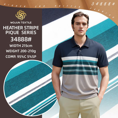 Good price Breathable And Clear Comfortable High Quality Textured Cotton Pique Fabric For Polo Shirt online