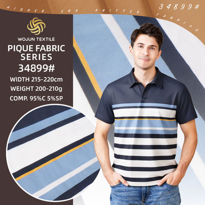 TMoisture-Wicking And Breathable And Comfortable Cotton Pique Fabric For Polo Shirt
