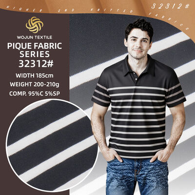 Good price Good Texture Breathable And High Color Fastness And Striped Knit Fabric Breathable For T-Shirt online