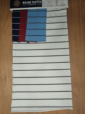 Good price Skin-Friendly And Breathable And Moisture-Wicking Stylish Striped Knit Fabric  For T-Shirt online