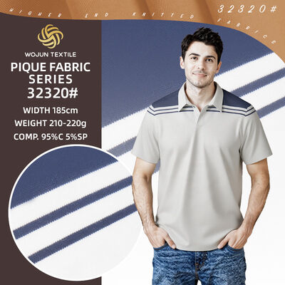 Good price Wear-Resistant And Comfortable And Healthy And Breathable Natural Cotton Pique Fabric For Polo Shirt online