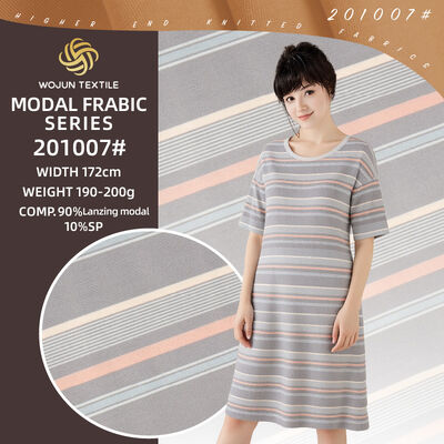 Good price Elastic And Skin-Friendly And Soft Natural Striped Cotton Fabric For Casual Wear online