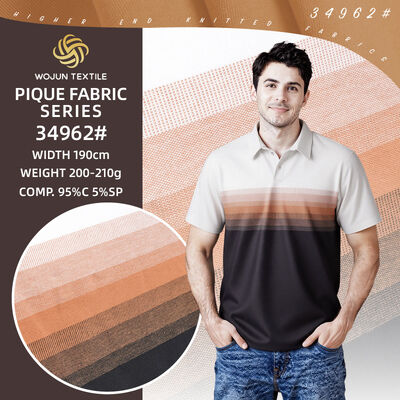 Good price Striped Cotton Pique Fabric: 190cm Wide 95/5 Stretch for Polos online