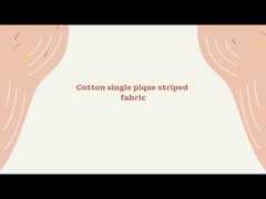 Pique Cotton 100%  Yarn-Dyed  Striped Knit  Fabric For Polo Shirt