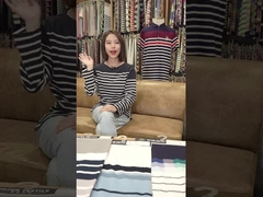 Skin Friendly Comfortable Breathable Good Texture Yarn Dyed Striped Cotton Fabric For T-Shirt