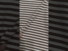 Comfortable And Breathable Skin-Friendly Striped Knit Fabric For Casual Wear